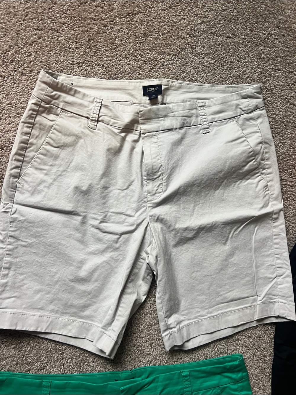 LOT 4 J Crew shorts women’s size 12. Khaki, black, grey & green - Picture 3 of 10